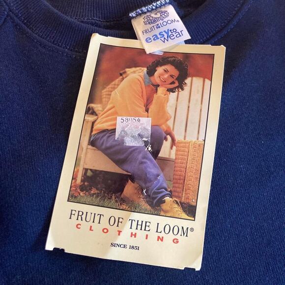 Vintage 1997 deadstock navy sweatshirt - Picture 3 of 5